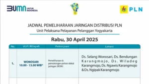 Jadwal Pemadaman Listrik Terjadwal di Yogyakarta: Rincian dan Dampak pada Rabu 1 April 2026