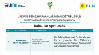 Jadwal Pemadaman Listrik Terjadwal di Yogyakarta: Rincian dan Dampak pada Rabu 1 April 2026