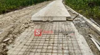 Jalan Beton Senilai Rp 2,8 M di Klino Bojonegoro Retak, Dibongkar Usai Selesai Dibangun