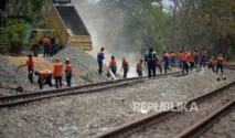 Jalur Selatan Lumpuh Akibat BangunKarta Anjlok, Jadwal KA Diubah