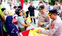 Kapolres Labuhanbatu Luncurkan Warung Polri Presisi, Hadirkan 500 Porsi Makanan Gratis