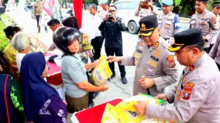 Kapolres Labuhanbatu Luncurkan Warung Polri Presisi, Hadirkan 500 Porsi Makanan Gratis