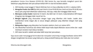 Ketentuan WFH untuk Karyawan Swasta, BUMN, dan BUMD: Isi Lengkap dan Tautan PDF