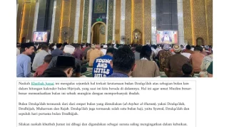 Khutbah Jumat Dzulqadah: Bulan Damai di Tengah Dunia yang Gemar Bertikai