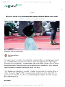 Khutbah Jumat: Saatnya Mewujudkan Ruang Publik yang Ramah untuk Anak Kecil dan Bayi