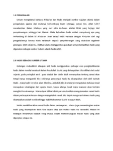 Kritik Sanad, Pilar Penting Menjaga Keaslian Hadis Nabi