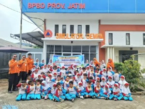 Kunjungan Edukasi Bencana ke BPBD Jatim Kembali Semarak Pasca Lebaran