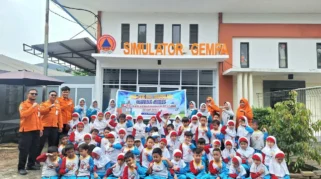Kunjungan Edukasi Bencana ke BPBD Jatim Kembali Semarak Pasca Lebaran