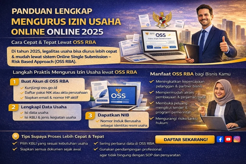 Langkah praktis mengurus izin digital