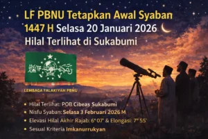 LF PBNU Umumkan 1 Dzulqadah 1447 H Jatuh pada Ahad 19 April 2026