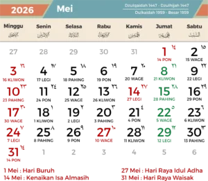 Libur Mei 2026: Jadwal Lengkap dan Potensi Long Weekend untuk Masyarakat Indonesia