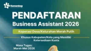 Lowongan kerja Koperasi Desa Merah Putih 2026, rekrutmen sudah dibuka!
