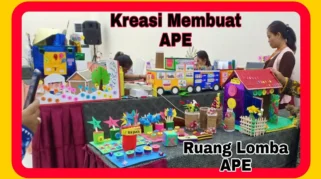 Mahasiswa KKN RPL Unmuh Jember Edukasi Ibu Kreatif dalam Pembuatan APE Murah di TKIT Permata Leces