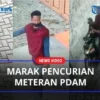 Marak Pencurian Meteran PUDAM Banyuwangi, Aksi Pelaku Terekam CCTV