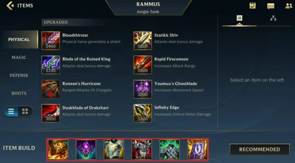 Membangun Item Build yang Efektif