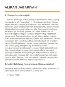 Mengenal Jabariyah: Aliran Teologi Islam yang Meniadakan Daya dan Peran Manusia