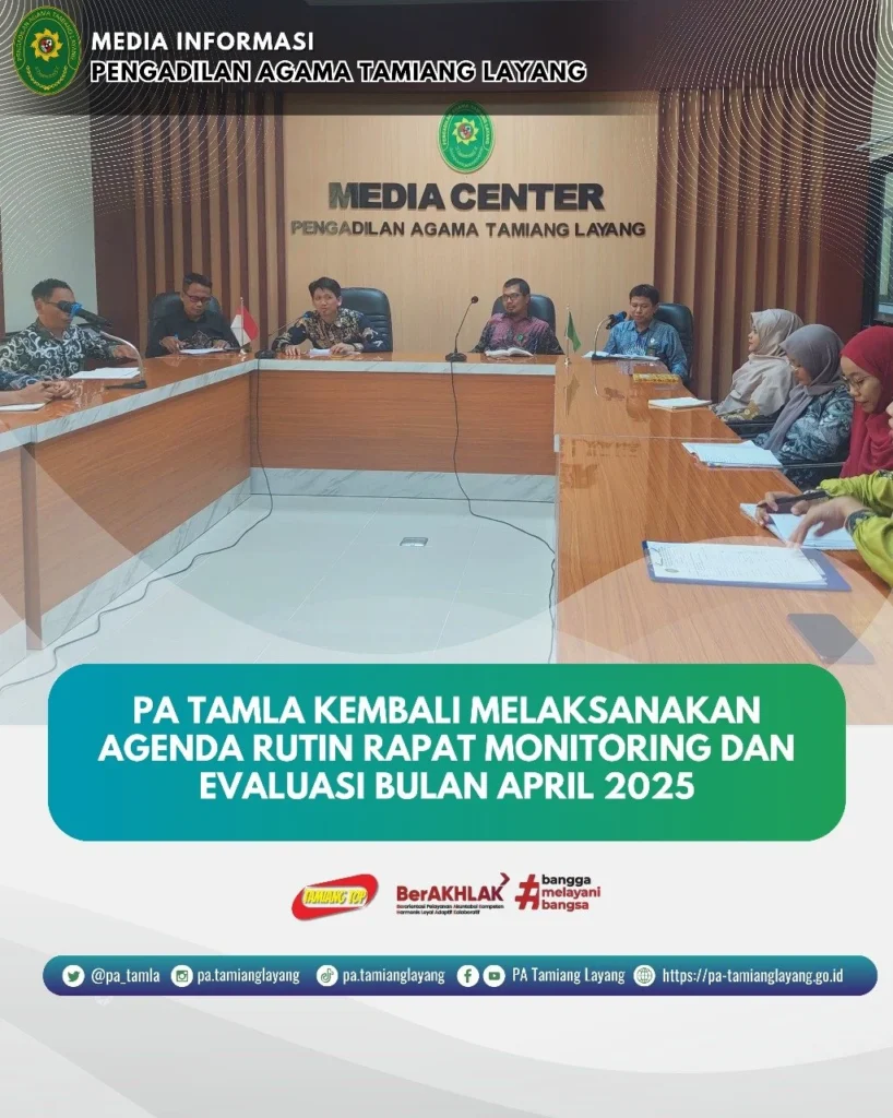 Monitoring dan Evaluasi Rutin