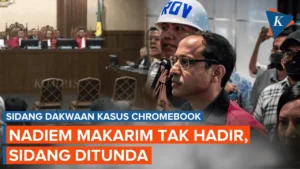 Nadiem Makarim Tidak Hadir Sidang Chromebook, Kembali Dirawat Intensif di RS Abdi Waluyo