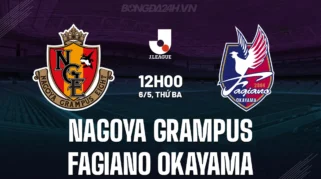Nagoya Grampus vs Fagiano Okayama Imbang 1-1 di J1 100 Year Vision League