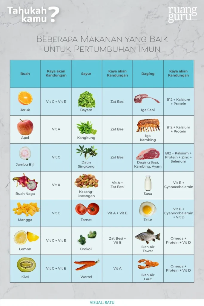 Nutrisi Seimbang untuk Imun yang Kuat