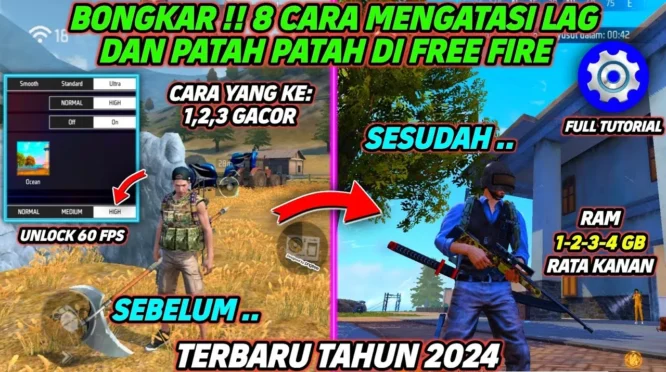 panduan cara mengatasi lag di Free Fire
