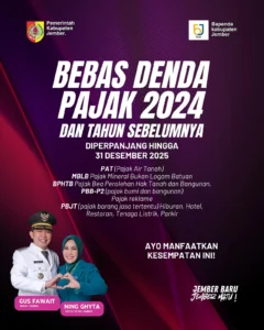 Pemkab Jember Hapus Denda Pajak Daerah hingga Juni 2026