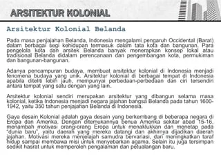 Pengaruh Kolonial Terhadap Tata Kota dan Infrastruktur
