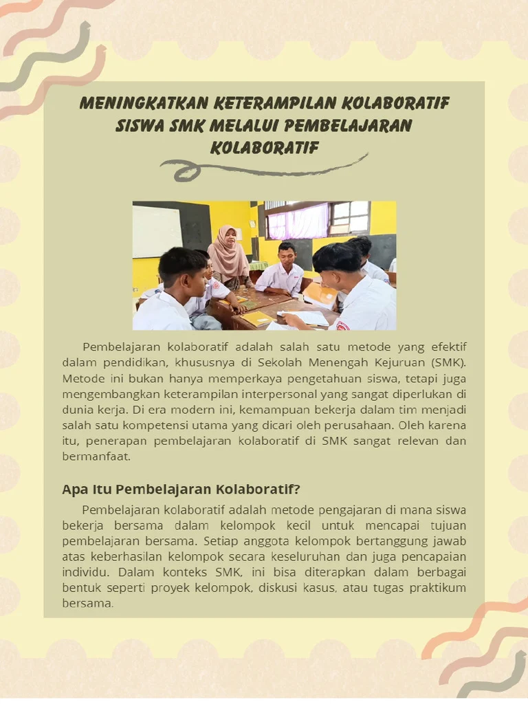 Peningkatan Keterampilan Melalui Praktik