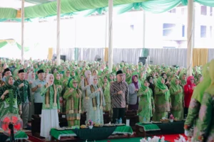 Perkuat Gerakan Organisasi, PC Muslimat NU Lampung Tengah Bangun Gedung Sekretariat Baru