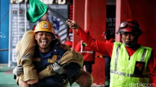 Petugas Damkar Korban Begal di Gambir, Jakarta Pusat
