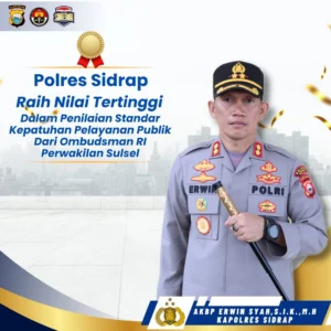 Polresta Sidoarjo Raih Nilai A dari Ombudsman, Indikator Pelayanan Sangat Baik