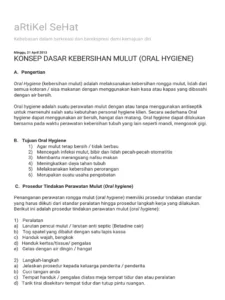Prinsip Dasar Kebersihan Mulut Alami