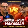 PSM Makassar vs Borneo FC: Kalah 1-2 dalam Laga Comeback di Super League 2025/2026