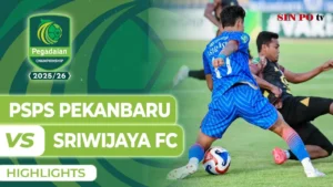 PSPS Pekanbaru Hajar Sriwijaya FC 6-0, Kemenangan Besar di Liga Championship 2025/2026