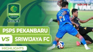 PSPS Pekanbaru Hajar Sriwijaya FC 6-0, Kemenangan Besar di Liga Championship 2025/2026