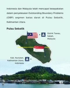 Pulau Sebatik: 127,3 Hektare Wilayah Malaysia Diumumkan Milik Indonesia, Malaysia Membantah