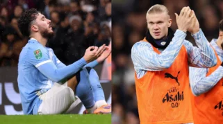 Rayan Cherki Diminta Lepas Kaos Liverpool di Bangku Cadangan Manchester City Usai Pertukaran dengan Hugo Ekitike