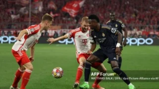 Real Madrid Tertahan Bayern München 2-1 di Leg Pertama Perempat Final Liga Champions