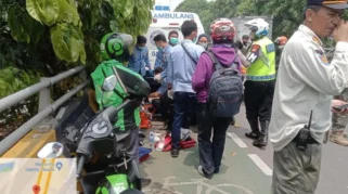 Remaja Tewas Akibat Jatuh dari Flyover Green Lake di Cipondoh
