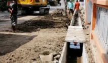 Respons Cepat URC Drainase Nganjuk Bersihkan Saluran Tersumbat di Desa Mungkung