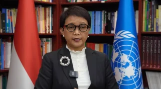 Retno Marsudi Temui Presiden Kazakhstan Bahas Penyelamatan Air Global
