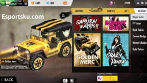 review skin kendaraan paling eksklusif di Free Fire
