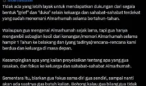 Reza Arap Sampaikan Pesan Haru untuk Lula Lahfah dan Update Kondisi Sheila Dara