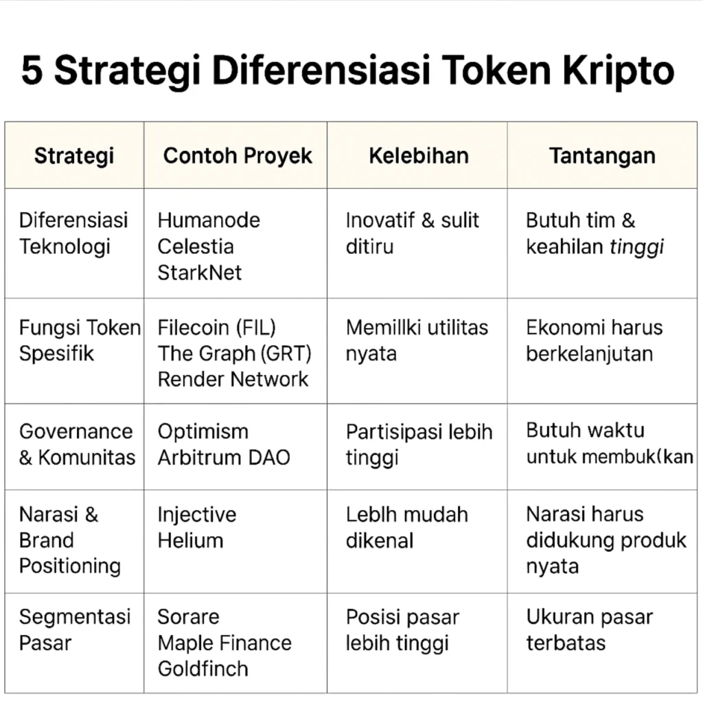 Ringkasan Strategi dalam Satu Tabel
