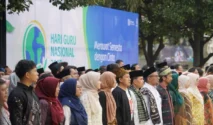 Sanusi Tegaskan Guru Sebagai Pilar Utama Pembangunan SDM pada Halalbihalal PGRI Gondanglegi