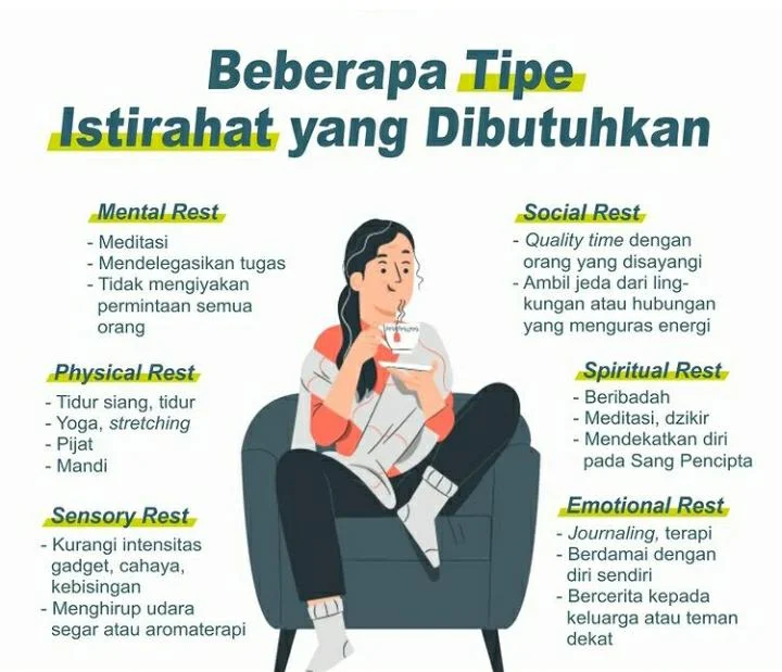 Strategi istirahat yang sesuai dengan tipe belajar Anda