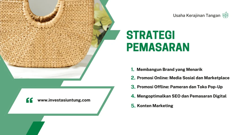 Strategi Pemasaran yang Efektif untuk Kerajinan Tangan
