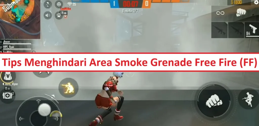 strategi penggunaan smoke grenade untuk melarikan diri di Free Fire