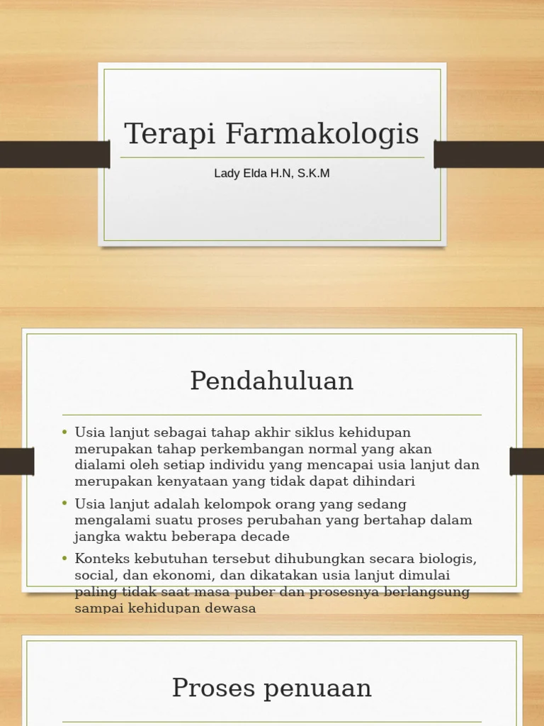 Terapi Farmakologis: Kapan Diperlukan?