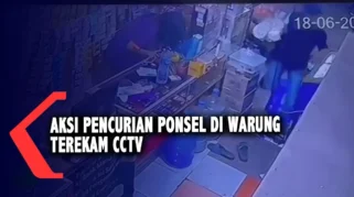 Terekam CCTV! Sejoli pencuri ponsel kabur usai kepergok warga di Makassar